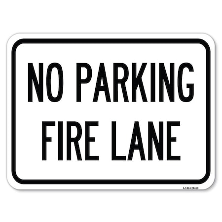 Pavement Stencil No Parking Fire Lane Heavy-Gauge Aluminum Rust Proof Parking Sign